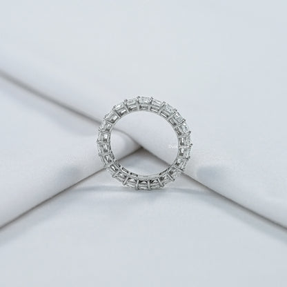 Cushion Cut Lab Diamond Full Eternity Band