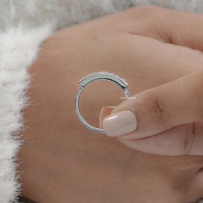 Five Stone Princess Cut Lab Diamond Ring