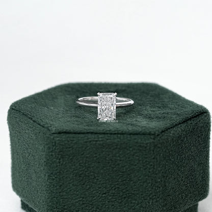 Radiant Cut Diamond Solitaire Engagement Ring