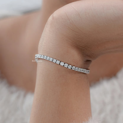 Round Cut Lab Grown Diamond Bracelet Bracelet