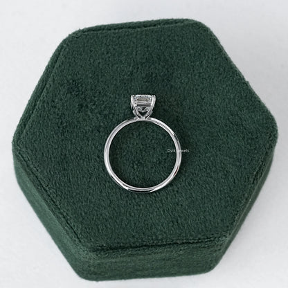Emerald Cut Solitaire Diamond Engagement Ring