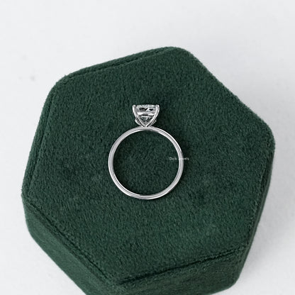 Square Cushion Cut Solitaire Lab Diamond Ring