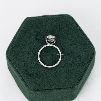 Bezel Set Pear Cut Diamond Ring