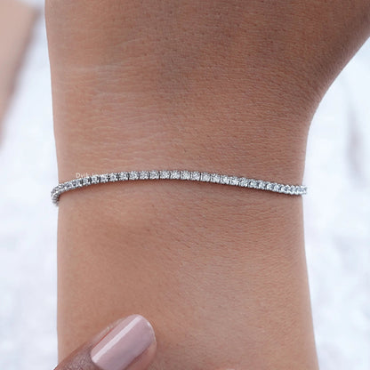 1.30 MM Round Lab Diamond Tennis Bracelet