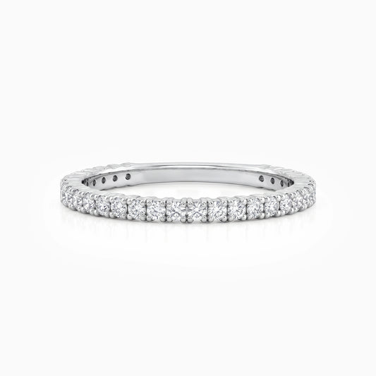 Tiny Round Diamond Eternity Wedding Band Band