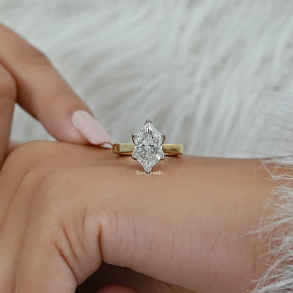 Tulip Set Dutch Marquise Cut Solitaire Ring