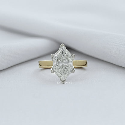 Tulip Set Dutch Marquise Cut Solitaire Ring