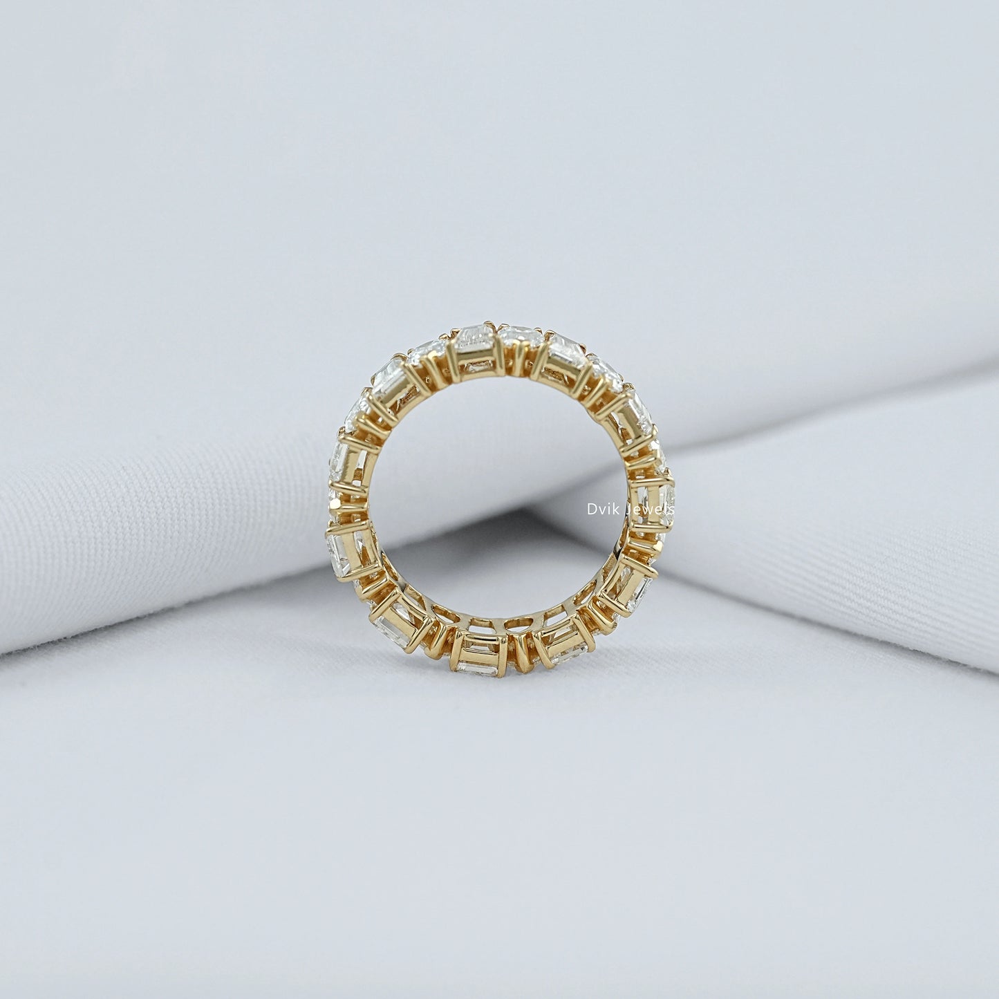 Pear And Tapered Baguette Diamond Eternity Band