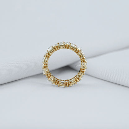 Pear And Tapered Baguette Diamond Eternity Band