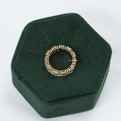 Pear And Tapered Baguette Diamond Eternity Band