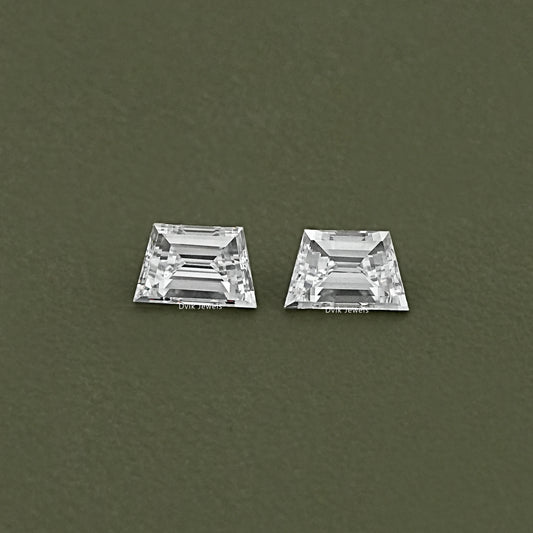 Step Cut Trapezoid Diamond Matching Pair