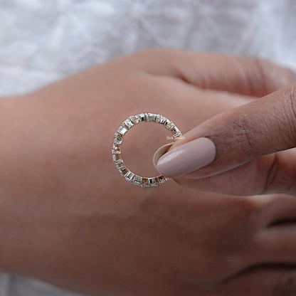 Multi Shape Lab Diamond Full Eternity Wedding Band