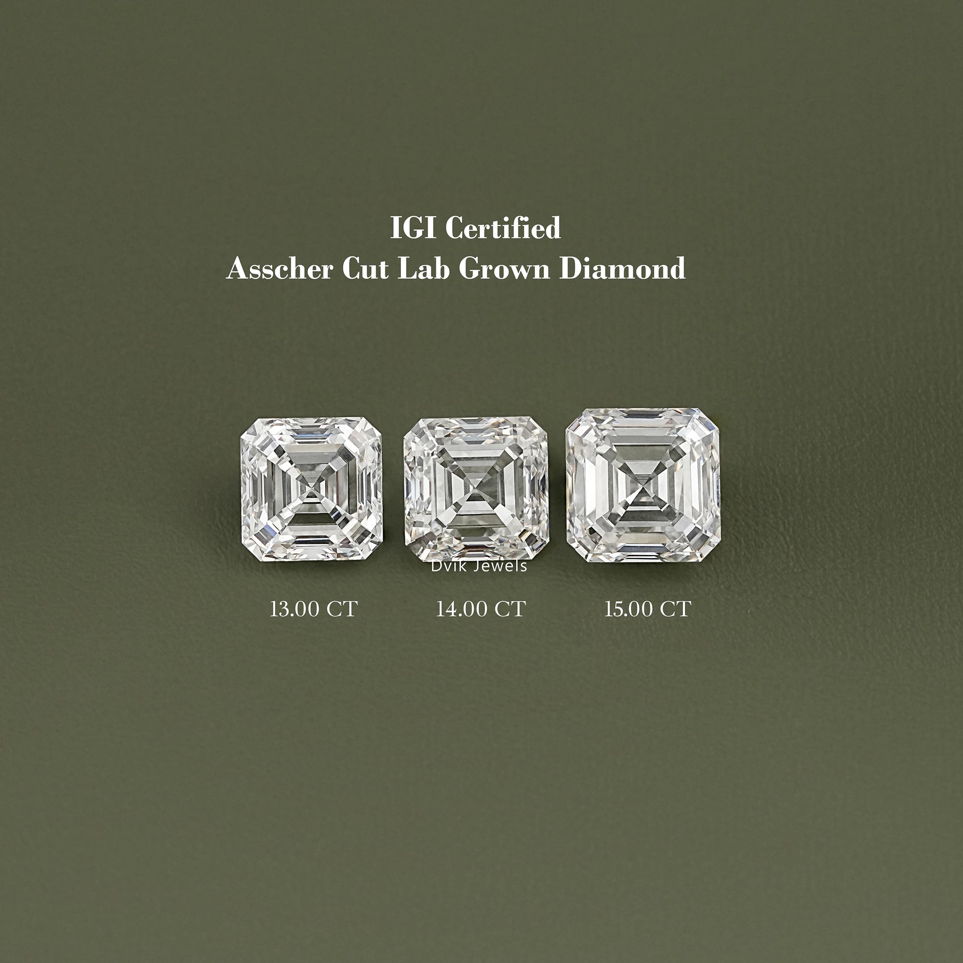 Asscher Cut Lab Grown IGI Certified Loose Diamond Loose Diamond