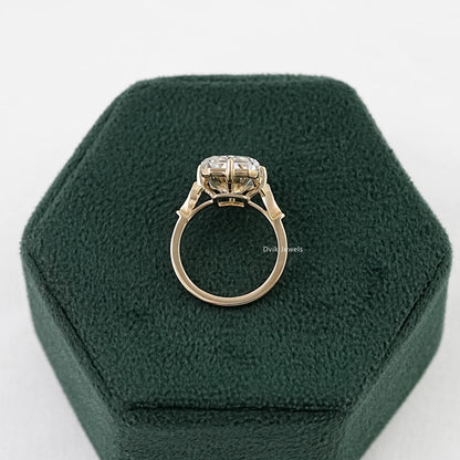 14k gold wedding bands for women featuring a unique hidden halo.