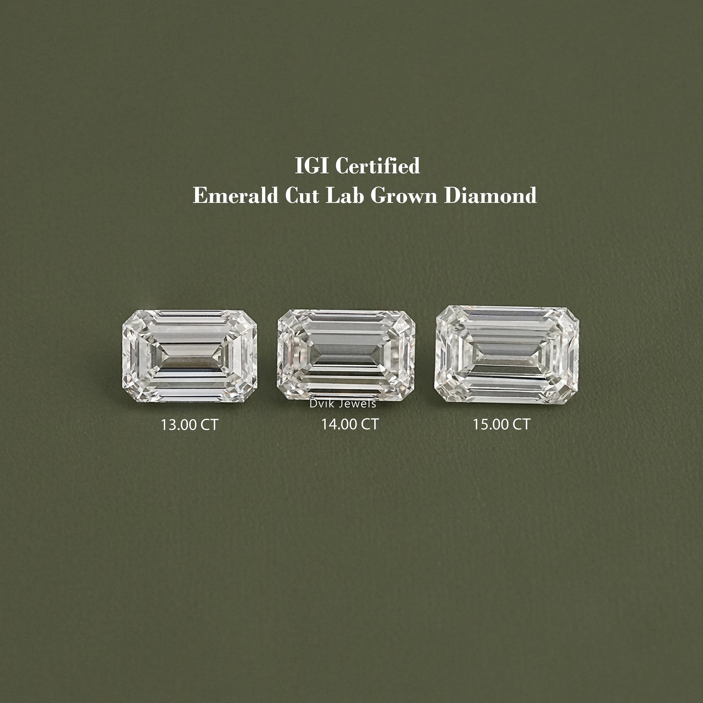 Emerald Cut Lab Grown IGI Certified Loose Diamond Loose Diamond