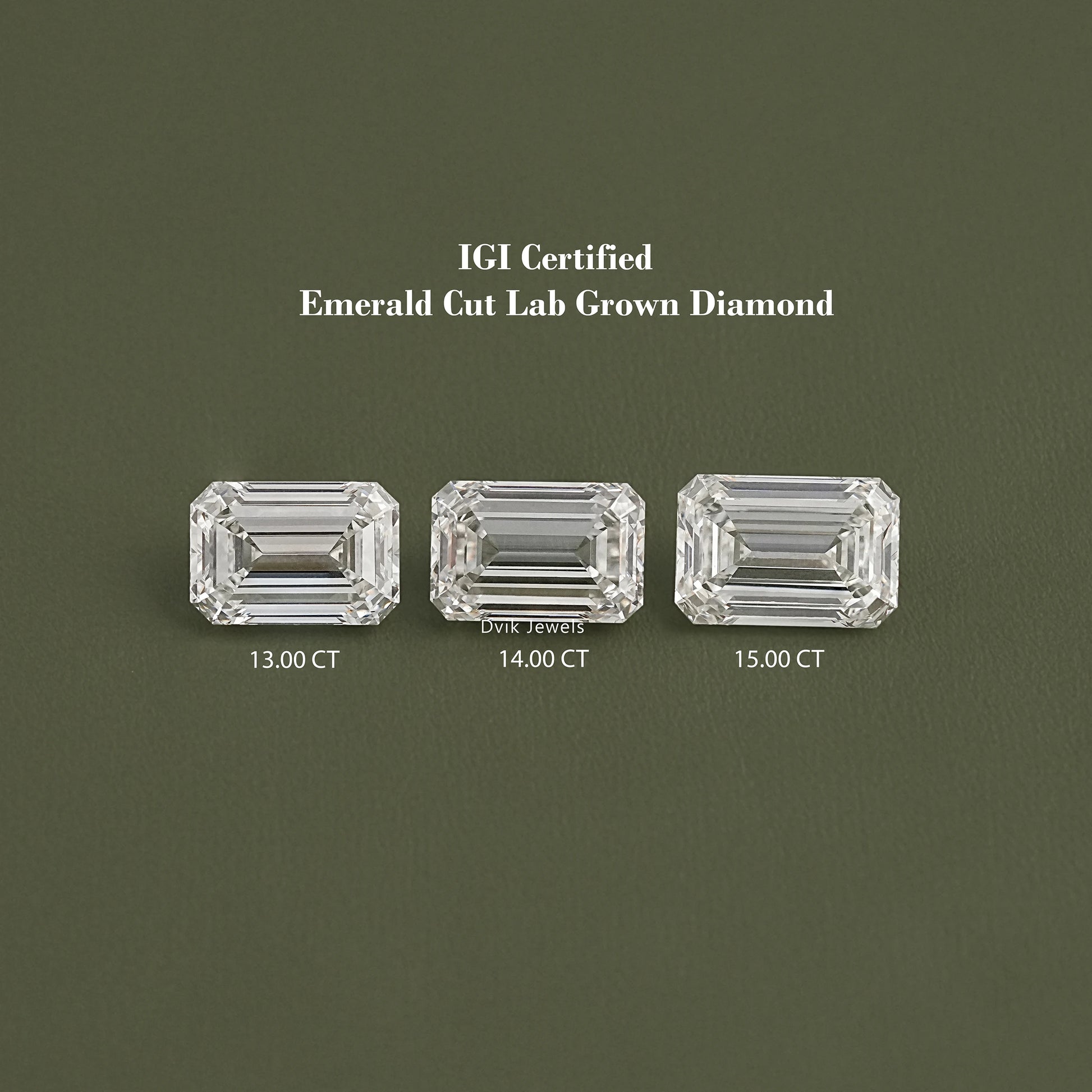 Emerald Cut Lab Grown IGI Certified Loose Diamond Loose Diamond