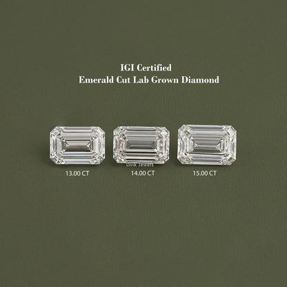 Emerald Cut Lab Grown IGI Certified Loose Diamond Loose Diamond