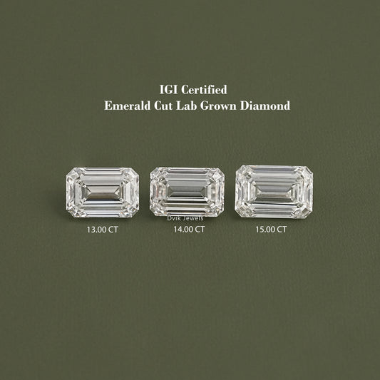 Emerald Cut Lab Grown IGI Certified Loose Diamond Loose Diamond