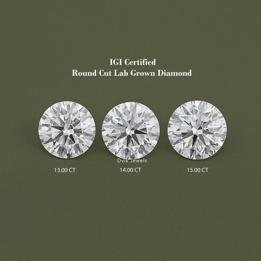 IGI Certified Round Lab Grown Loose Diamond Loose Diamond