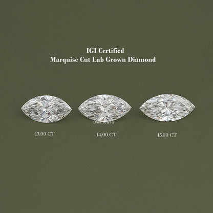 IGI Certified Marquise Lab Grown Loose Diamond Loose Diamond
