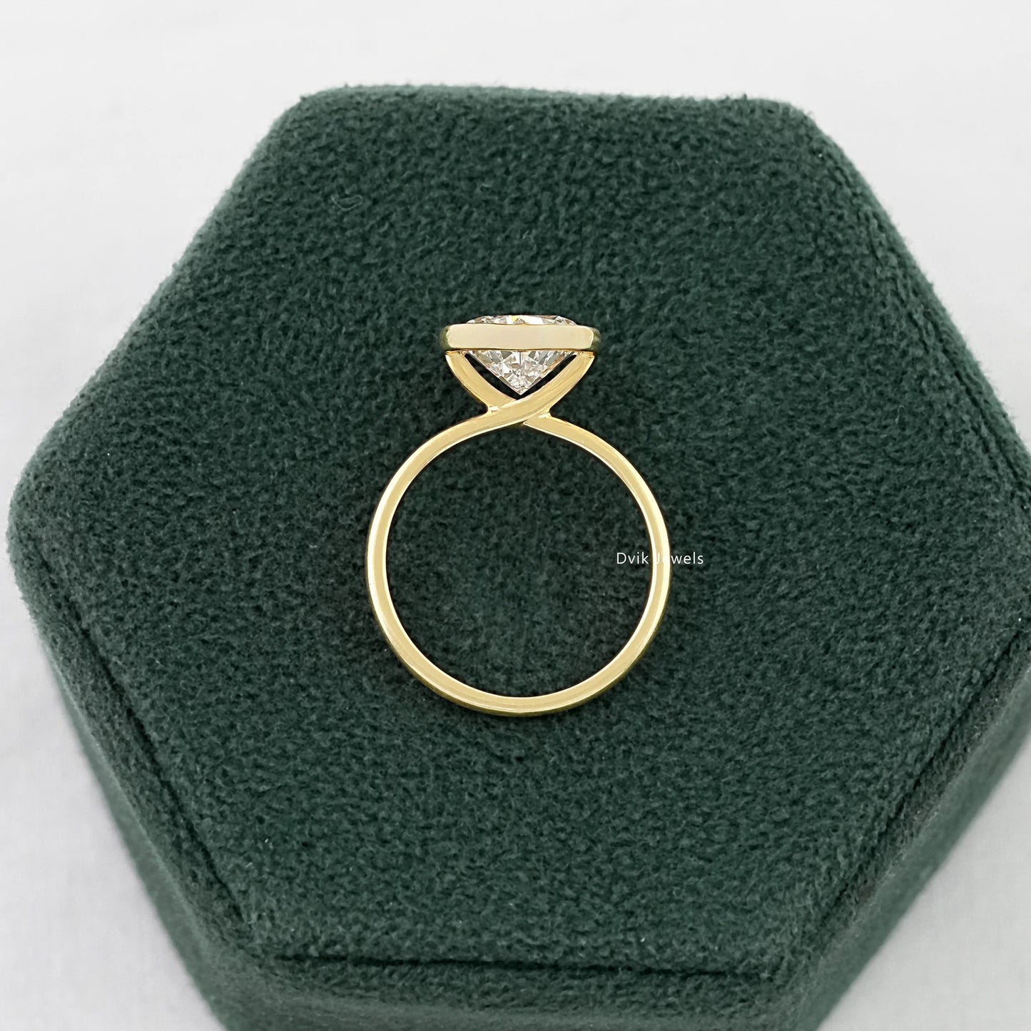 Heart Cut Lab Grown Solitaire Engagement Ring Ring