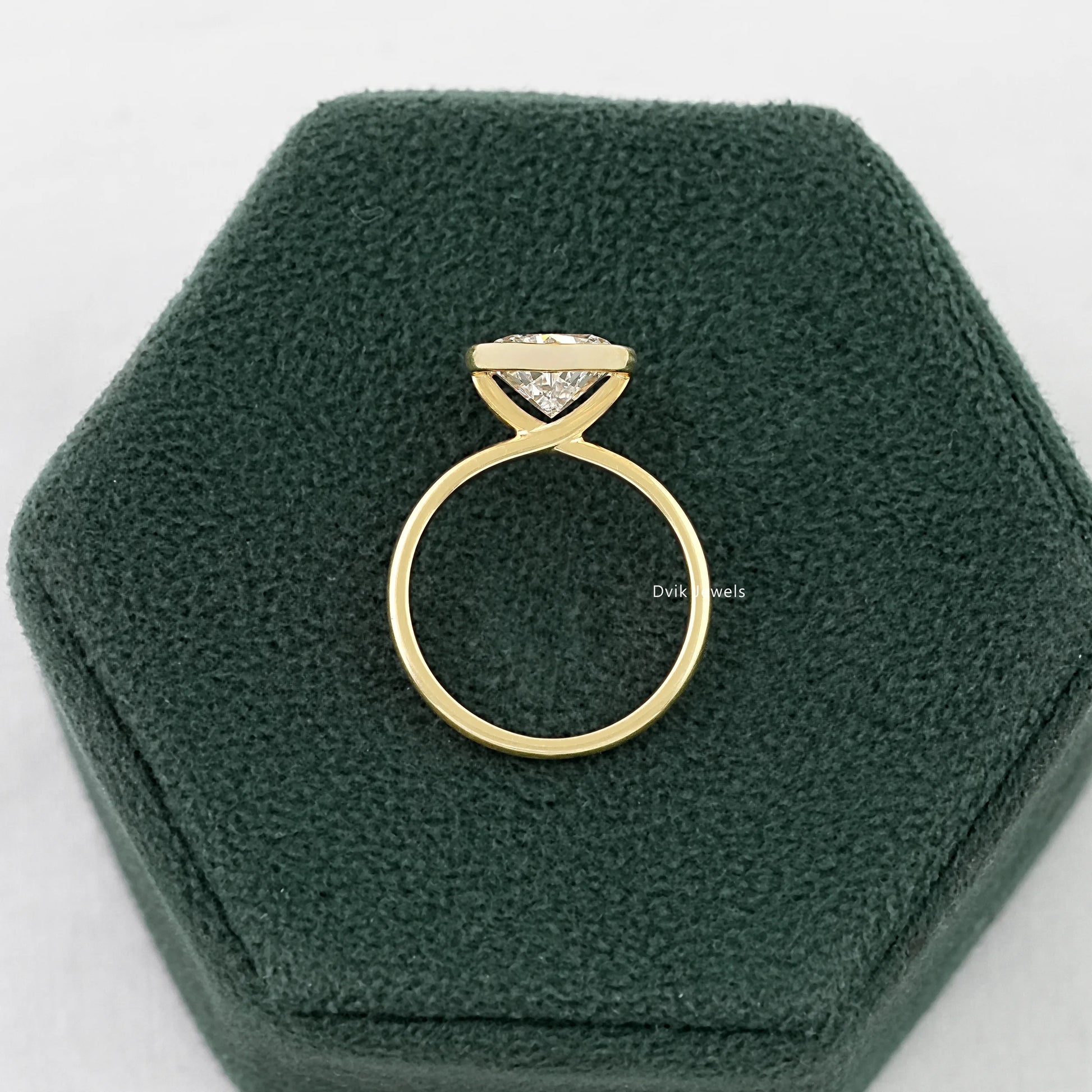 Heart Cut Lab Grown Solitaire Engagement Ring Ring