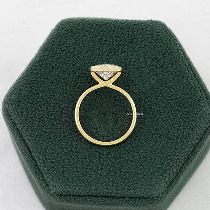 Heart Cut Lab Grown Solitaire Engagement Ring Ring