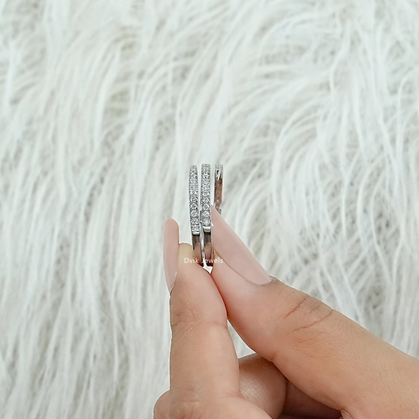 Round Cut Lab Diamond Spiral Wrap Ring Ring