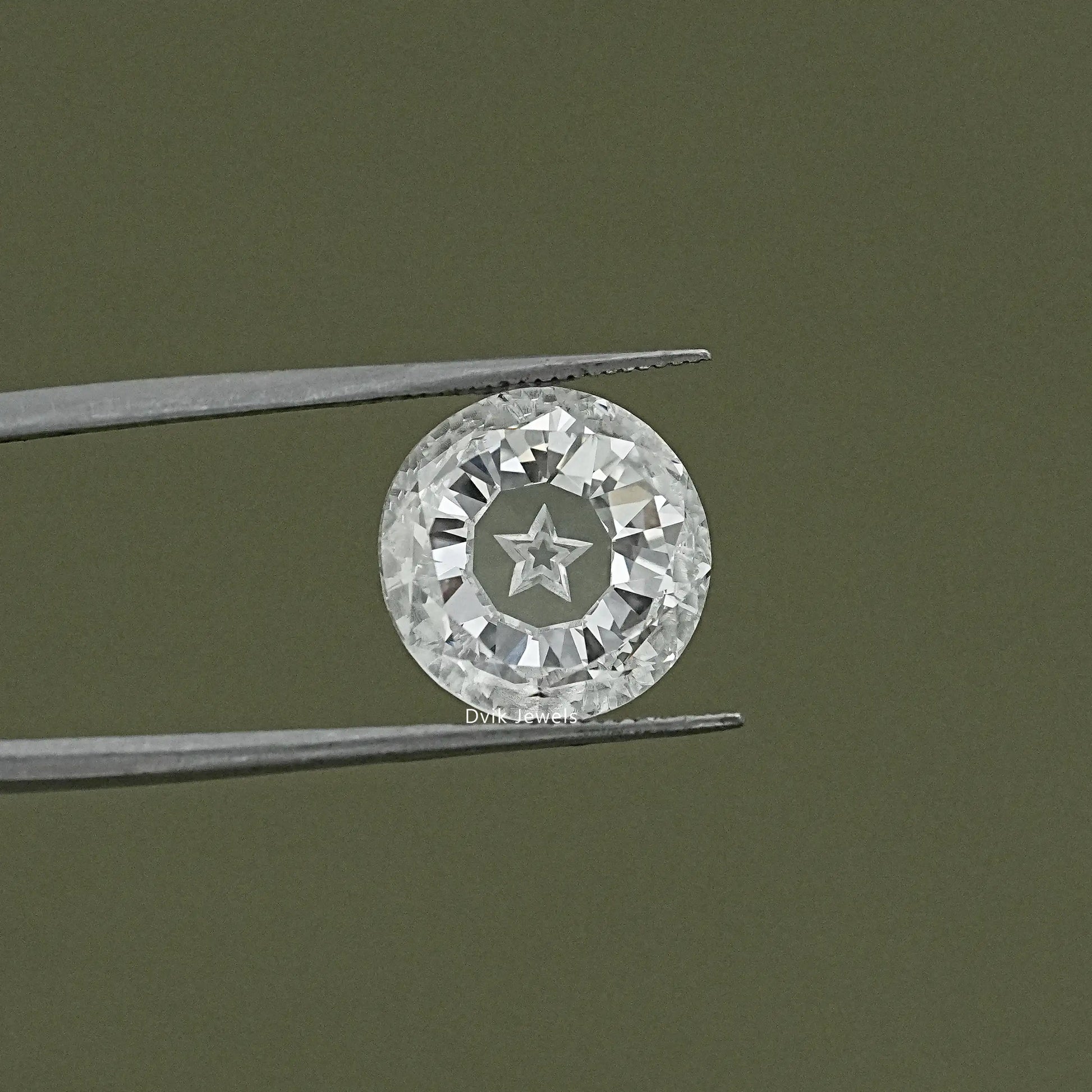 Modified Star Round Cut Lab Grown Loose Diamond Loose Diamond
