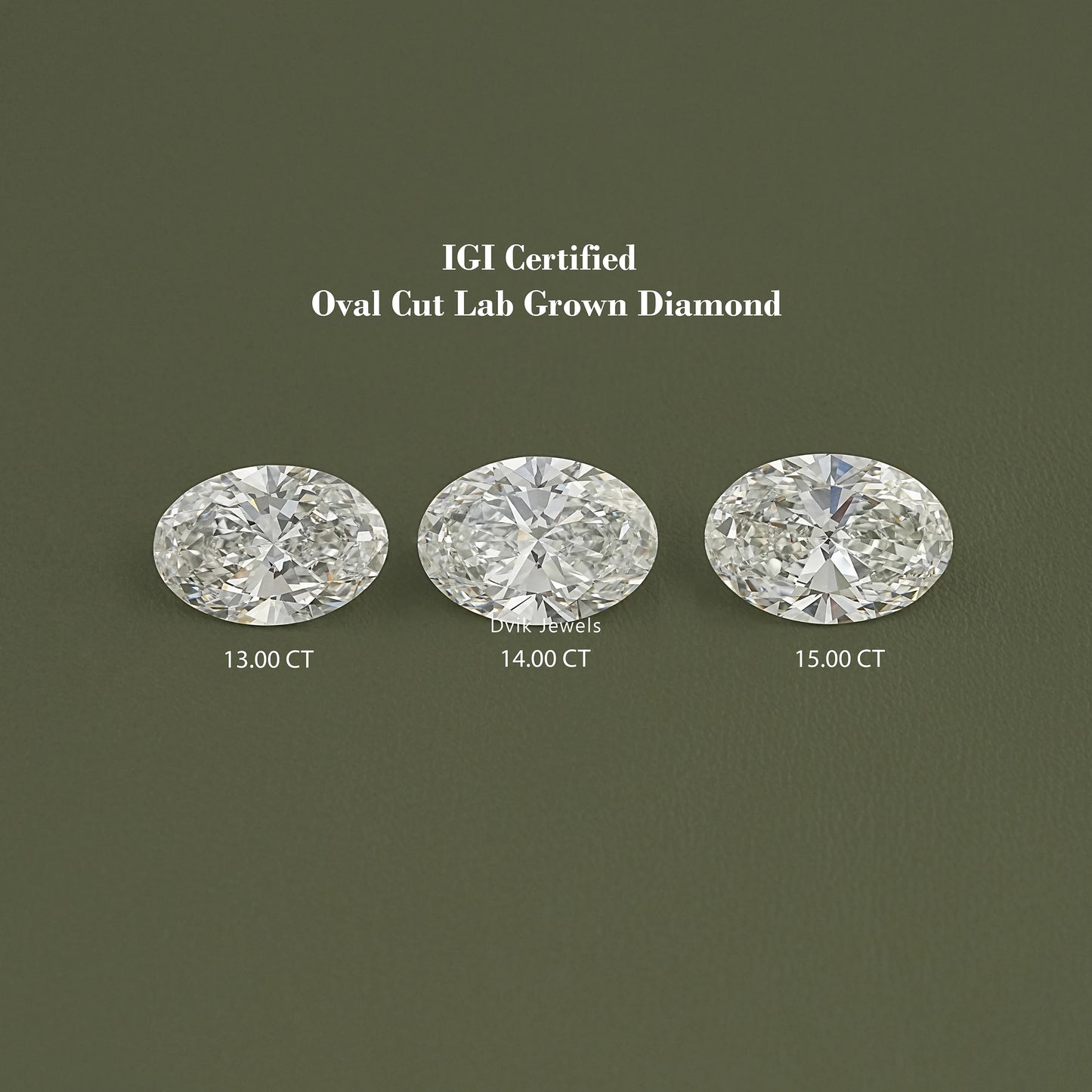 IGI Certified Oval Cut Lab Grown Loose Diamond Loose Diamond
