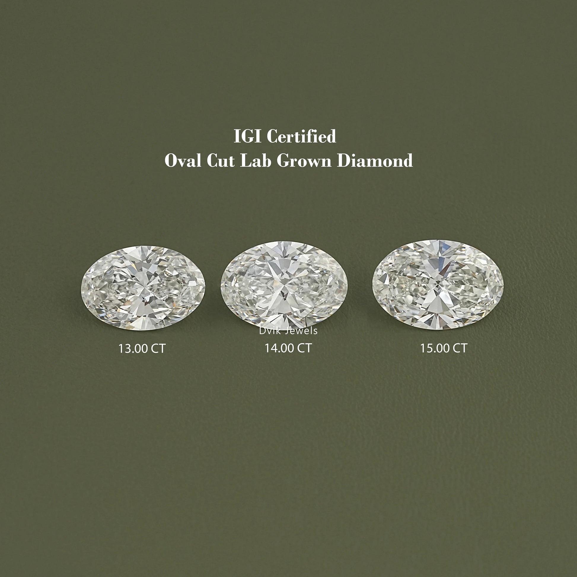 IGI Certified Oval Cut Lab Grown Loose Diamond Loose Diamond