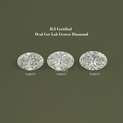 IGI Certified Oval Cut Lab Grown Loose Diamond Loose Diamond