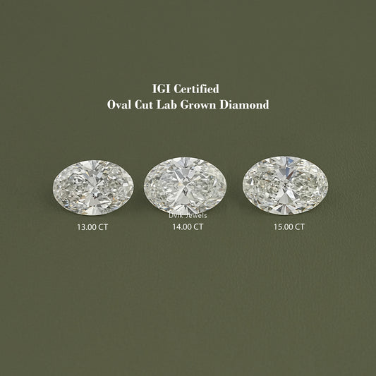 IGI Certified Oval Cut Lab Grown Loose Diamond Loose Diamond