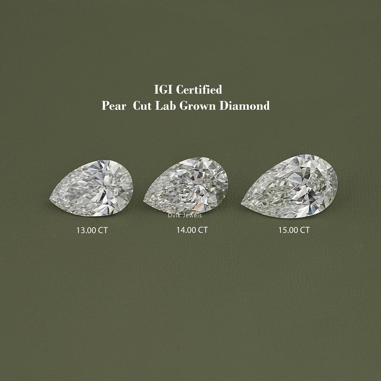 Pear Cut Lab Grown IGI Certified Loose Diamond Loose Diamond