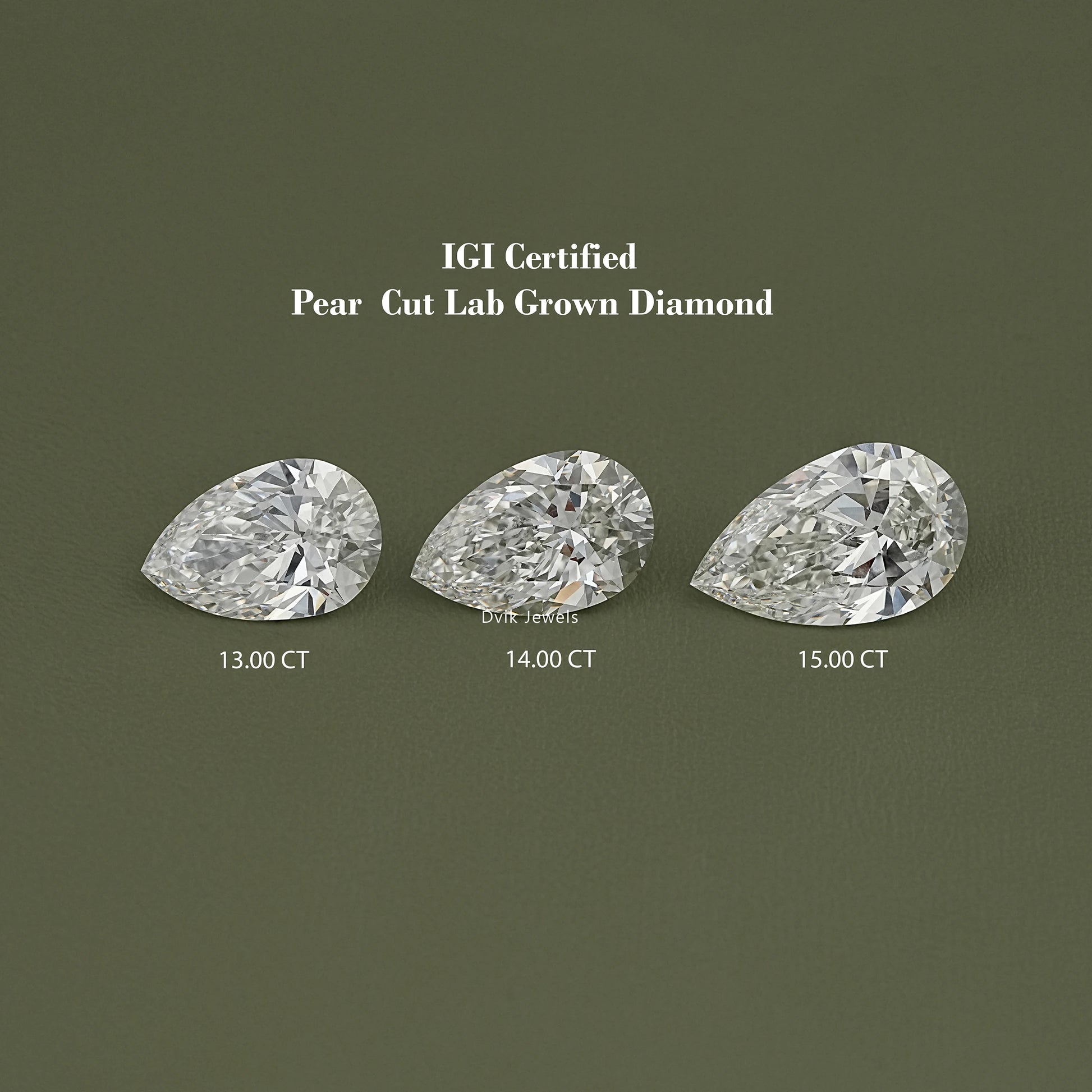 Pear Cut Lab Grown IGI Certified Loose Diamond Loose Diamond
