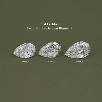 Pear Cut Lab Grown IGI Certified Loose Diamond Loose Diamond