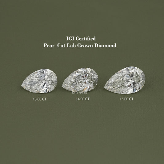 Pear Cut Lab Grown IGI Certified Loose Diamond Loose Diamond