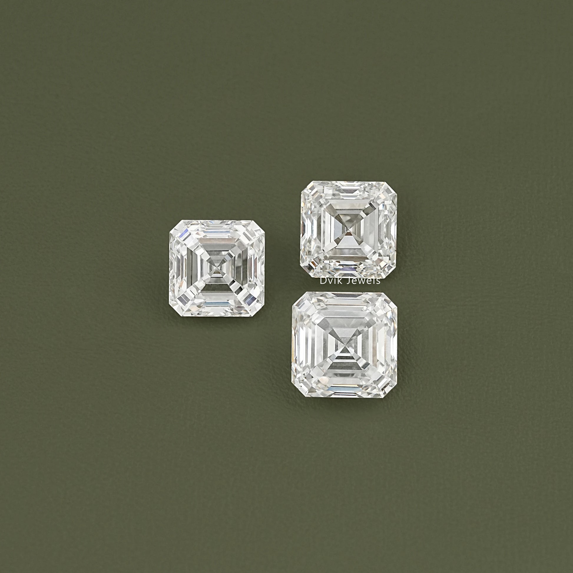 Asscher Cut Lab Grown IGI Certified Loose Diamond Loose Diamond