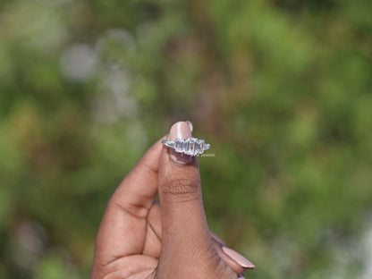 Emerald Cut Baguette Diamond Five Stone Ring