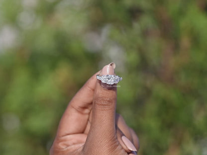 Five Stone Radiant And Baguette Diamond Ring