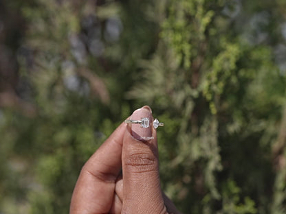 Marquise And Emerald Lab Diamond Toi Moi Ring