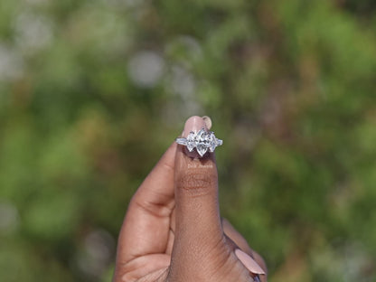 Five Stone Marquise And Baguette Diamond Ring