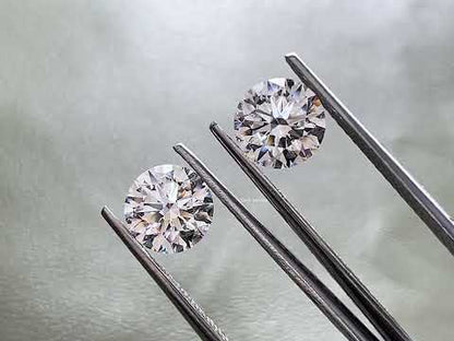 Round Cut Lab Diamond Matching Pair