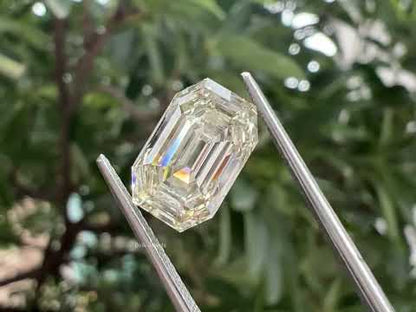 Stunning Old Mine Emerald Cut Lab Loose Diamond