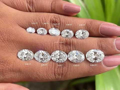 Brilliant Oval Cut Lab Diamond