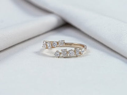 Multi Shape Lab Grown Diamond Bypass Ring