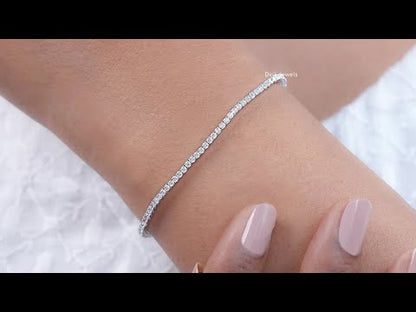 Lab Grown Round Diamond Tennis Bracelet