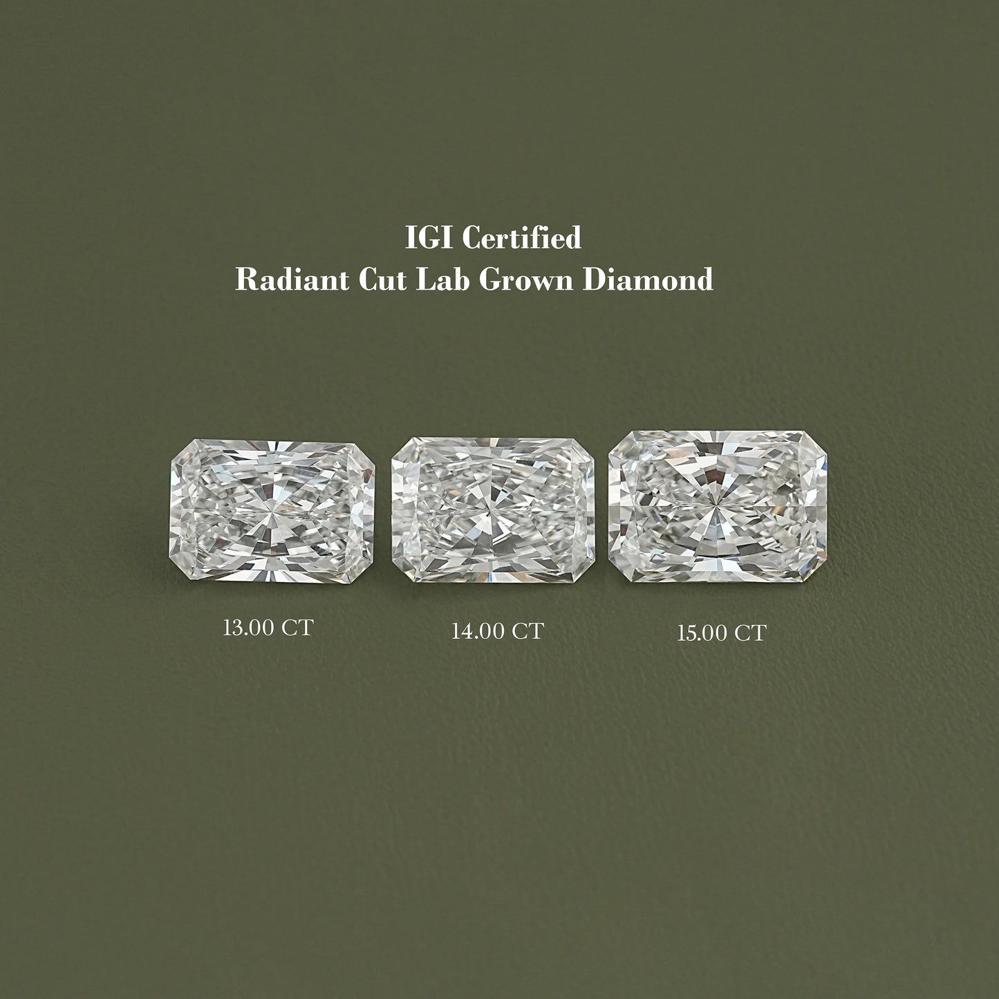 Radiant Cut Lab Grown IGI Certified Loose Diamond Loose Diamond