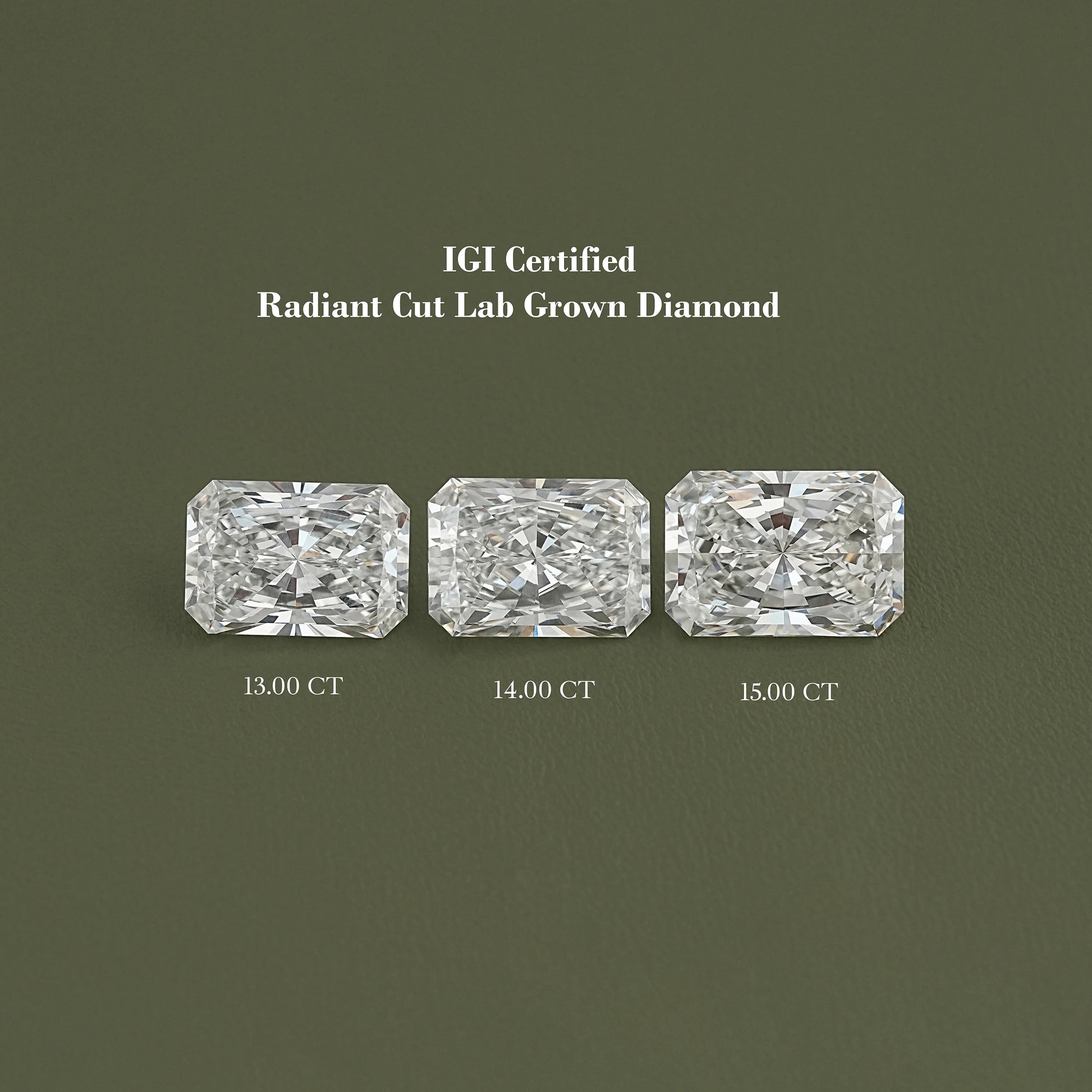 Radiant Cut Lab Grown IGI Certified Loose Diamond Loose Diamond