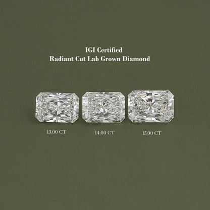 Radiant Cut Lab Grown IGI Certified Loose Diamond Loose Diamond